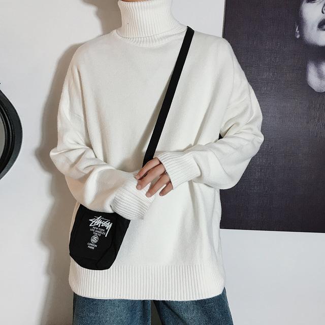 Knitted Turtleneck Sweater by White Market