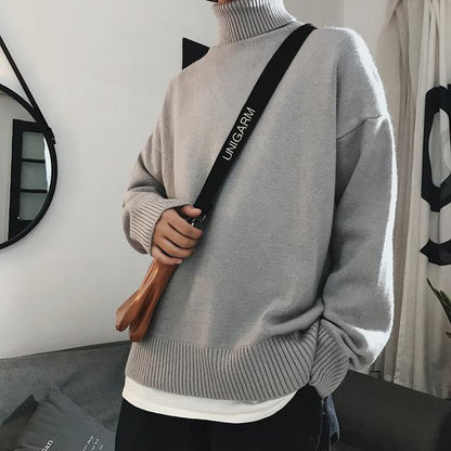 Knitted Turtleneck Sweater by White Market