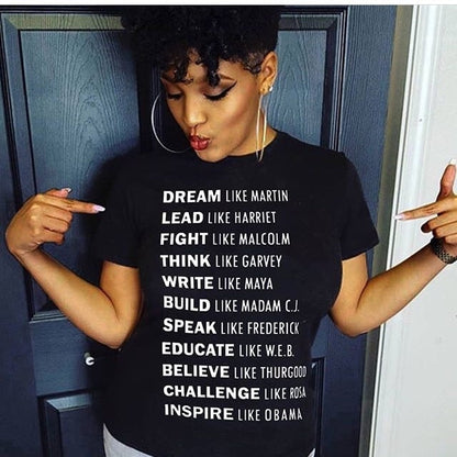 "Dream Like Martin Lead Like Harriet" Tee by White Market