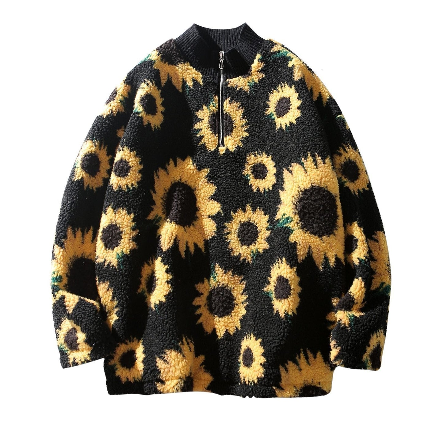 Sunflower Fleece Pullover by White Market