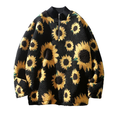 Sunflower Fleece Pullover by White Market