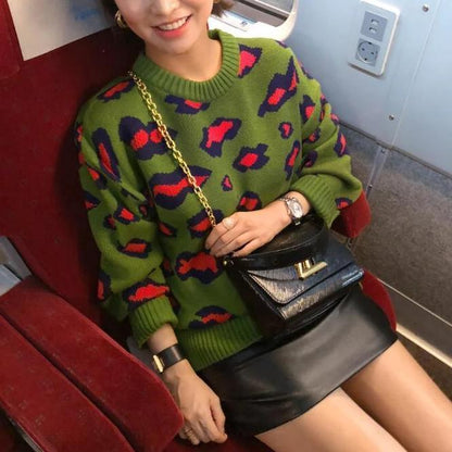 Leopard Print Sweater by White Market