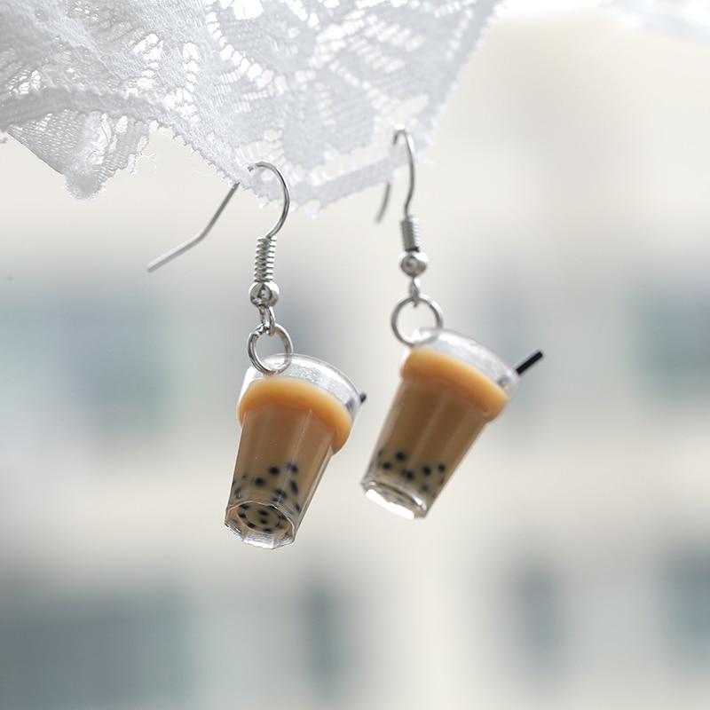 Bubble Tea Earrings by White Market