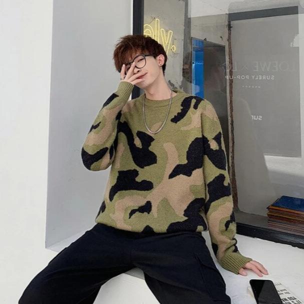 Les Militaires Camo Sweater by White Market