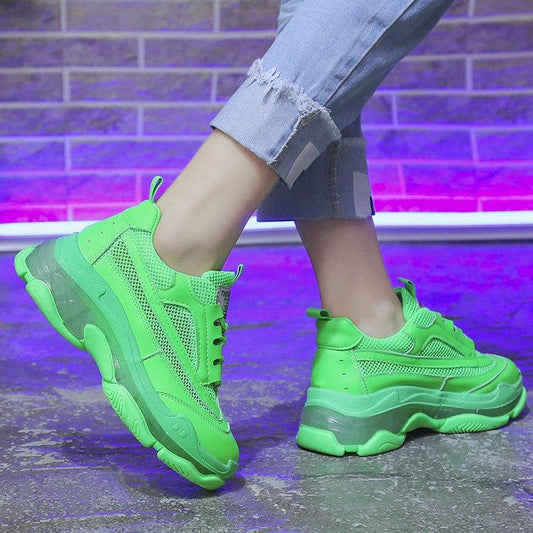 Platform Neon Sneakers by White Market