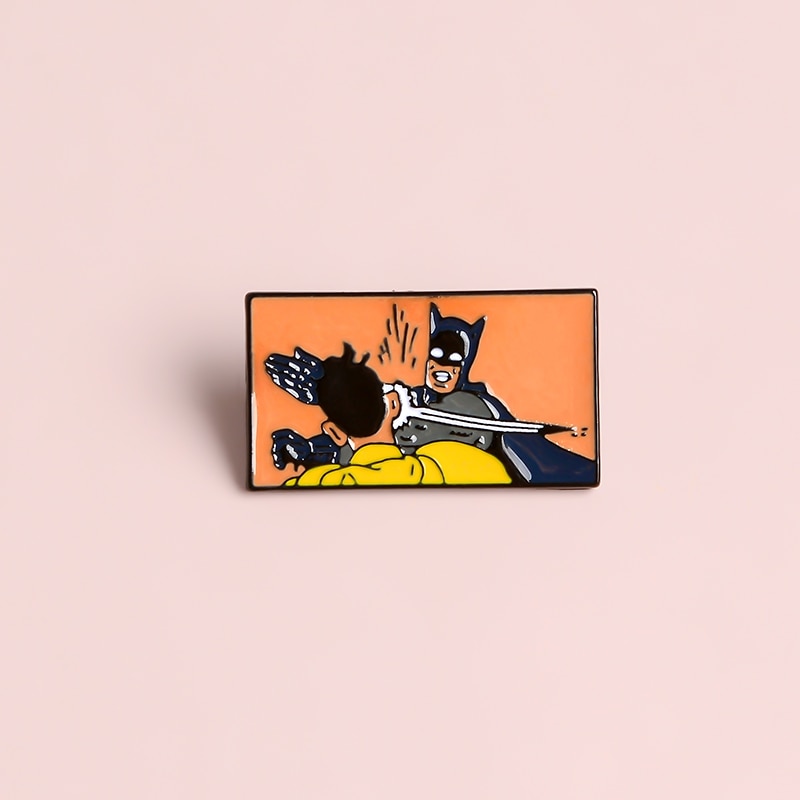 Batman Slapping Robin Pin by White Market