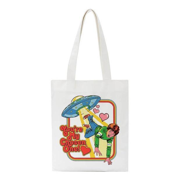 "Let's Find A Cure For Stupid People" Tote Bag by White Market