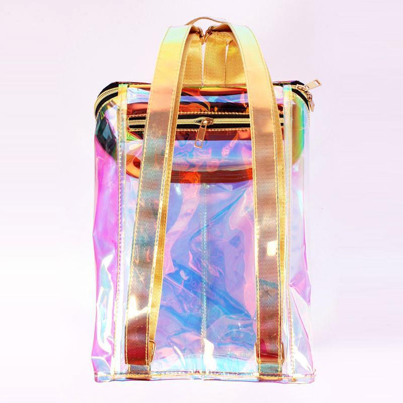 Holographic Transparent Backpack by White Market