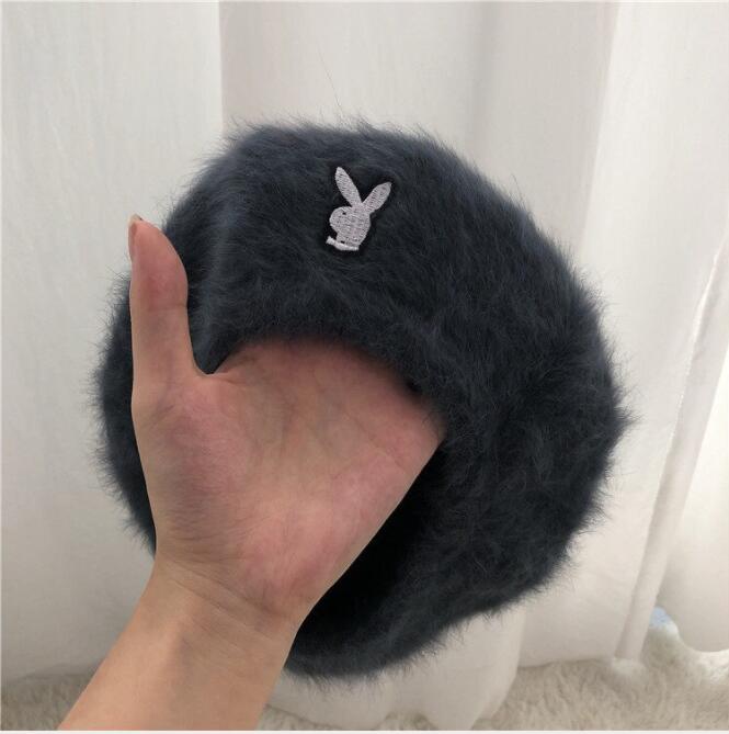 Playboy Faux Fur Beret by White Market