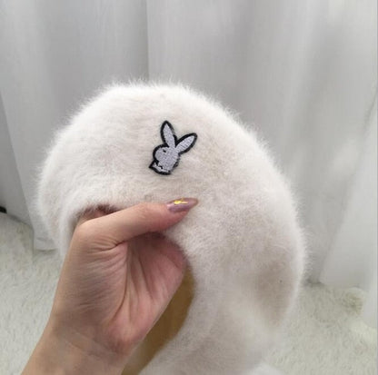 Playboy Faux Fur Beret by White Market