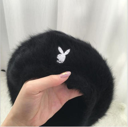 Playboy Faux Fur Beret by White Market