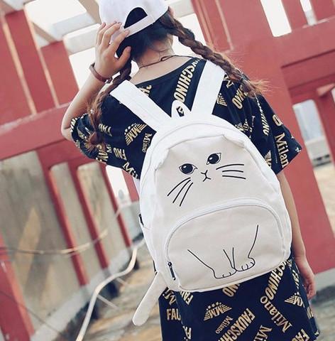 Cat Backpack by White Market