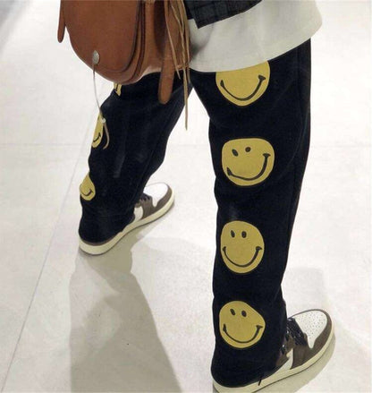 Happy Face Sweatpants by White Market