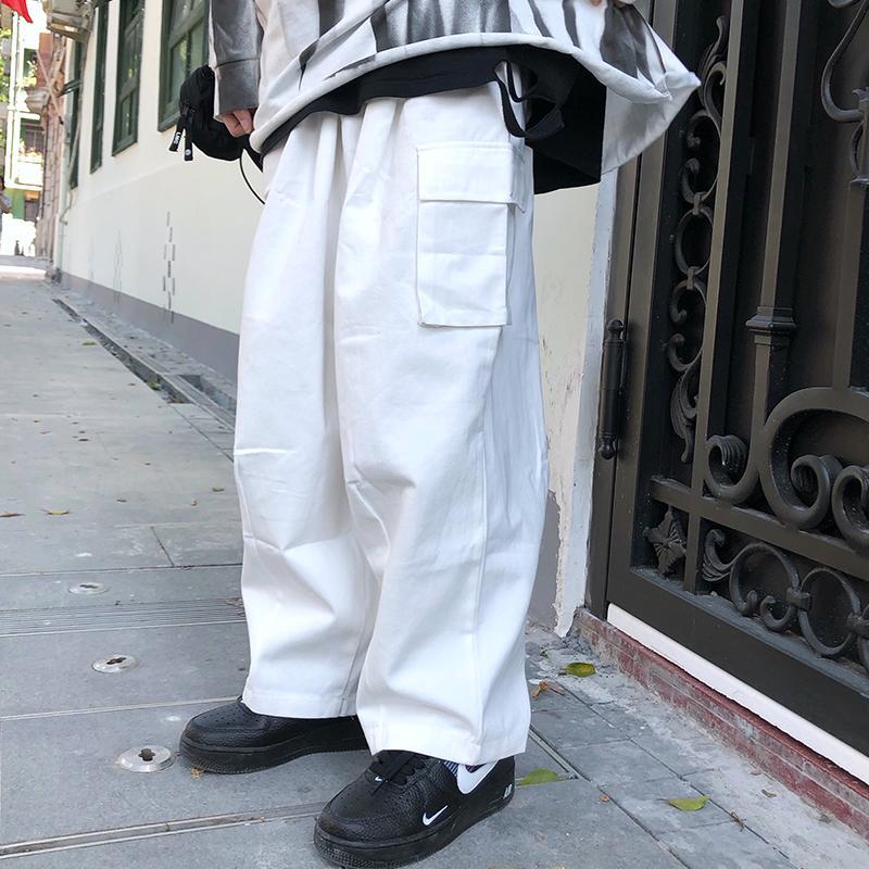 Wide Leg Cargo Pants by White Market