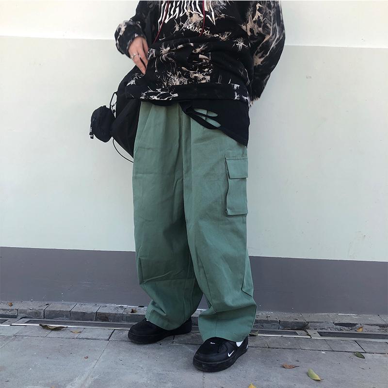 Wide Leg Cargo Pants by White Market