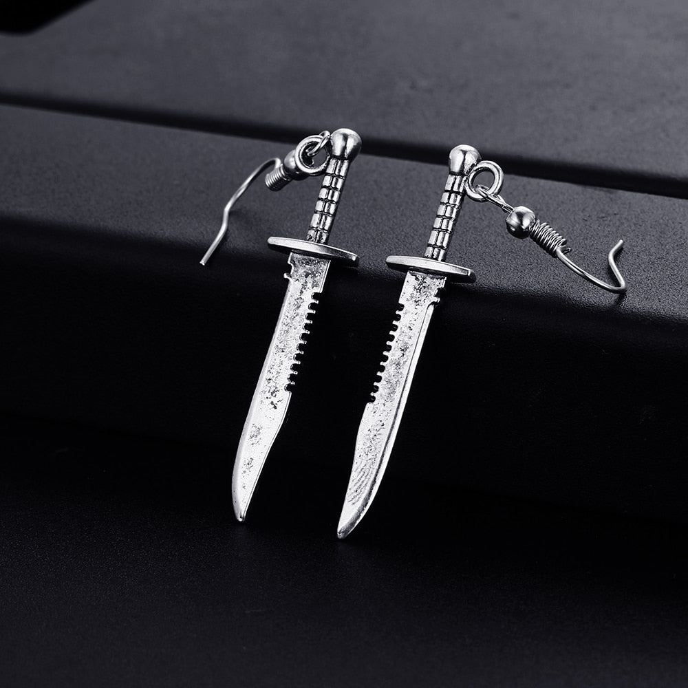 Knife Earrings by White Market