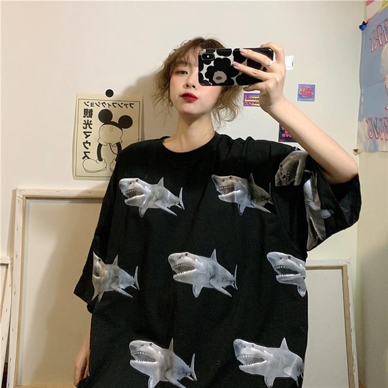 Oversized Shark Tee by White Market