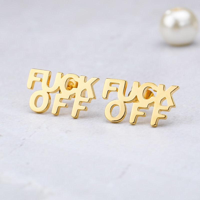 F Off Earrings by White Market