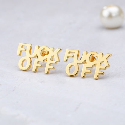 F Off Earrings by White Market