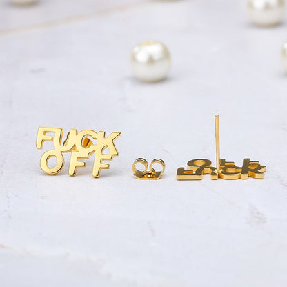 F Off Earrings by White Market