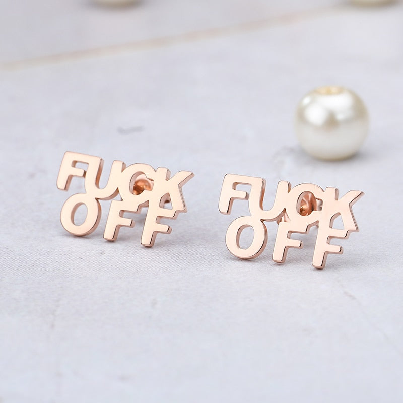 F Off Earrings by White Market