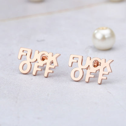 F Off Earrings by White Market