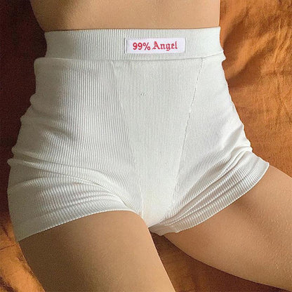 99% Angel High Waisted Embroidered Shorts by White Market