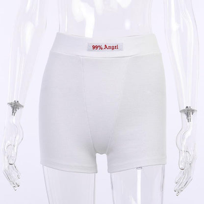 99% Angel High Waisted Embroidered Shorts by White Market