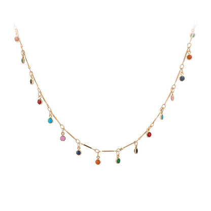 Rainbow Bead Necklace by White Market