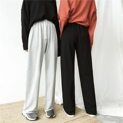 High Waisted Cotton Unisex Sweatpants by White Market