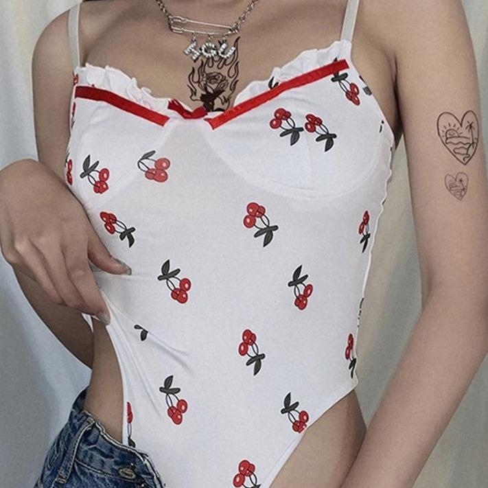 Cherry Bodysuit by White Market