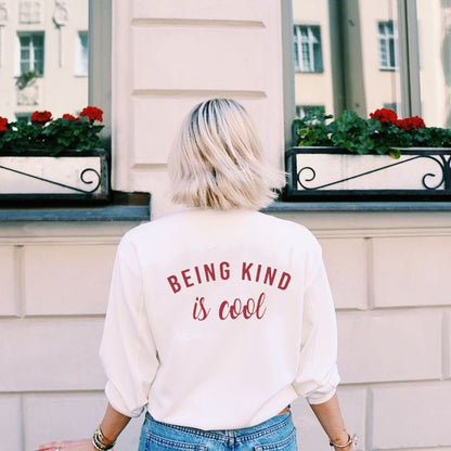 Being Kind Is Cool Oversized Sweater by White Market