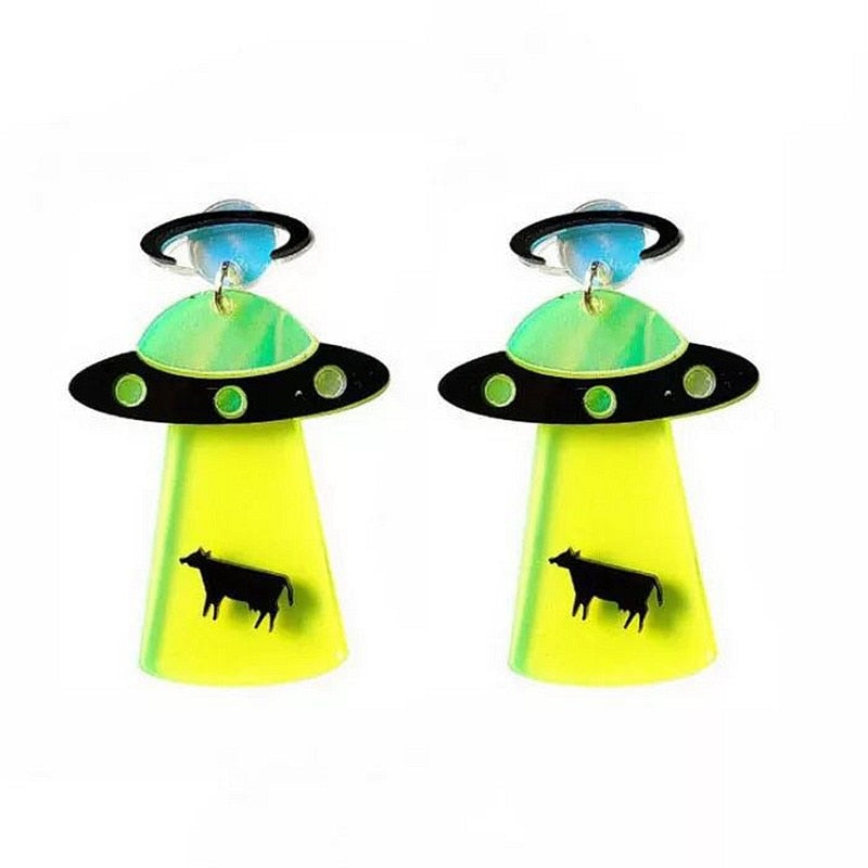 UFO Abduction Earrings by White Market