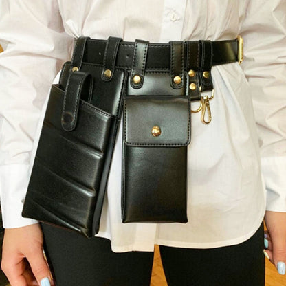 Double Leather Crossbody Bags by White Market