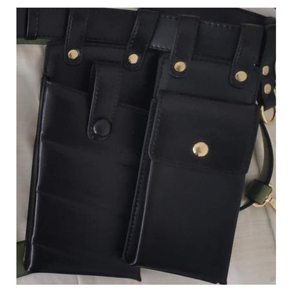 Double Leather Crossbody Bags by White Market