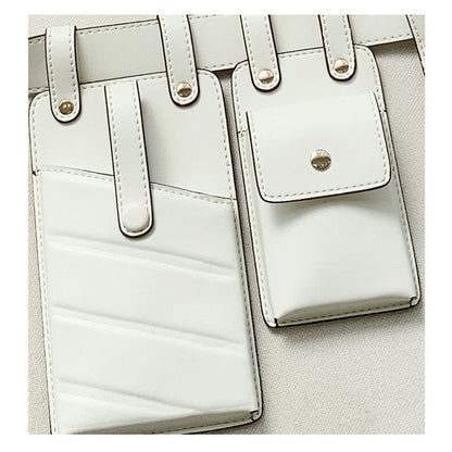 Double Leather Crossbody Bags by White Market