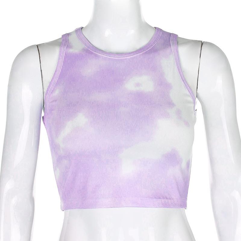 Tie Dye Crop Top by White Market