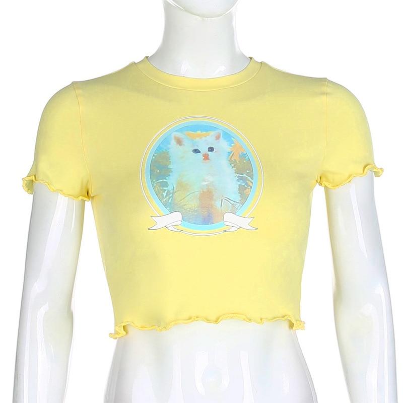 White Kitty Retro Top by White Market