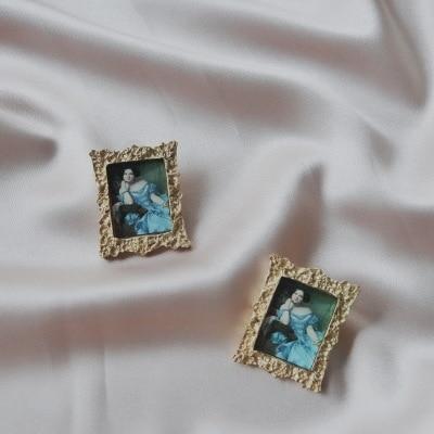 Classical Art Earrings by White Market