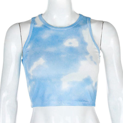 Tie Dye Crop Top by White Market