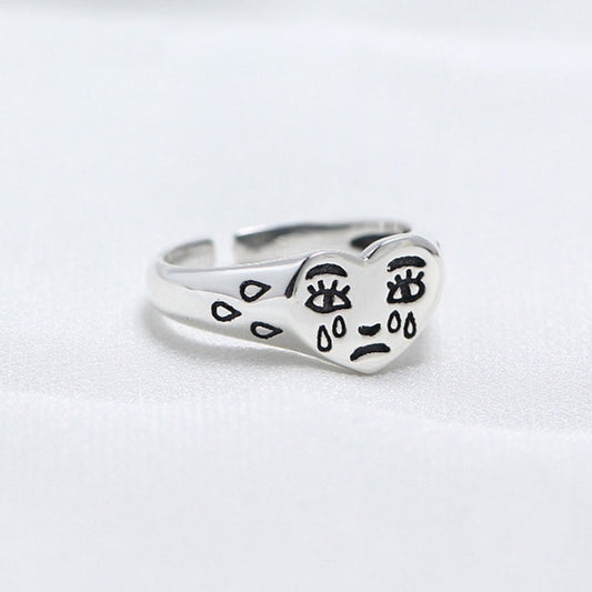 Cry Baby Singlet Ring by White Market