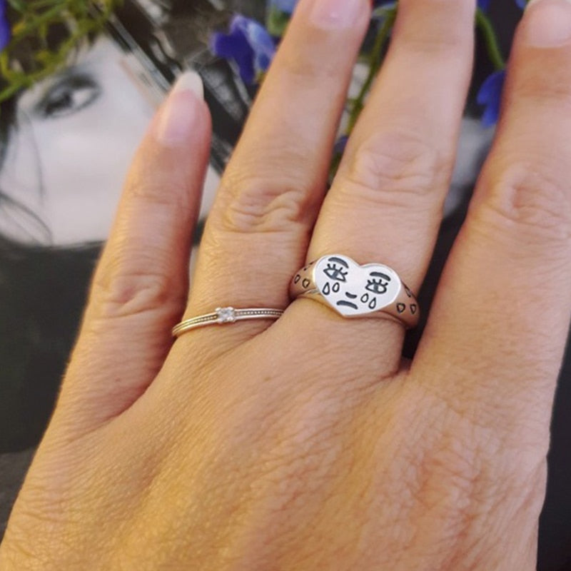 Cry Baby Singlet Ring by White Market