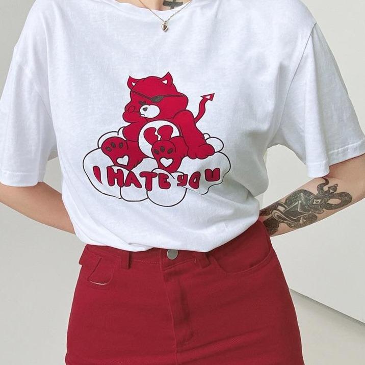 "I Hate You" Care Bear Tee by White Market