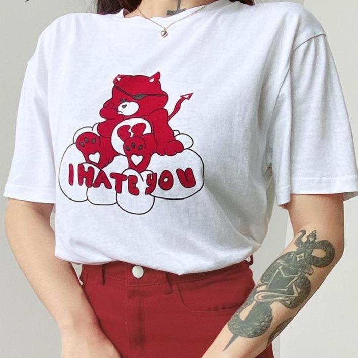 "I Hate You" Care Bear Tee by White Market