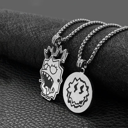 Lisa Simpson Lil Peep Necklace by White Market