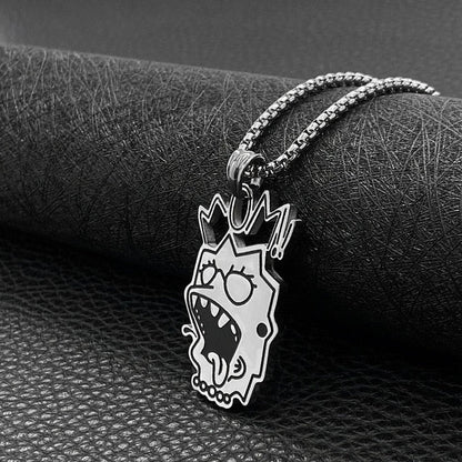 Lisa Simpson Lil Peep Necklace by White Market