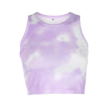 Tie Dye Crop Top by White Market