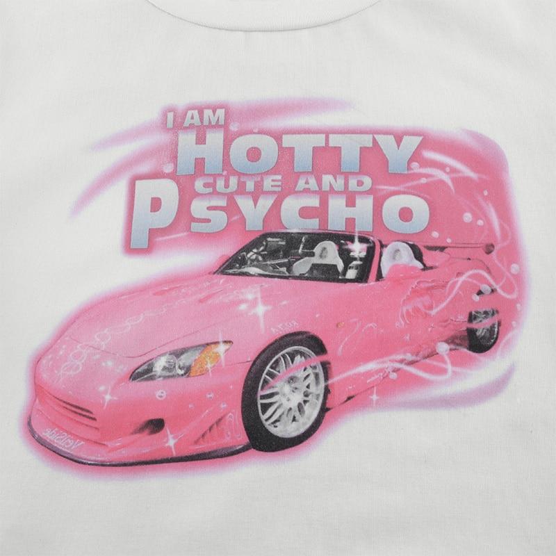 HOT CUTE & PSYCHO Tee by White Market