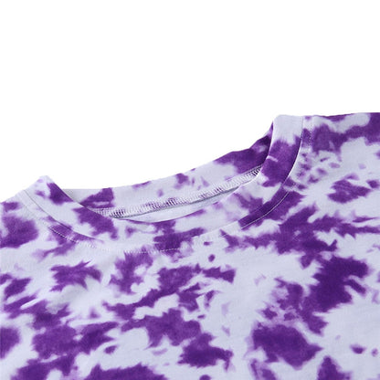 Purple Tie Dye Crop Top by White Market