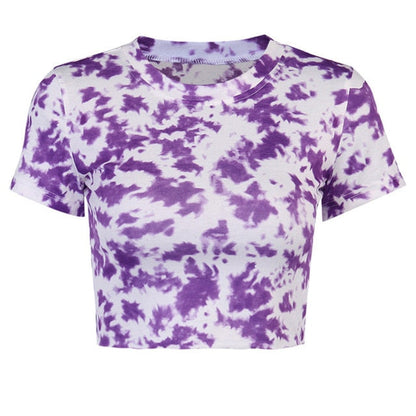 Purple Tie Dye Crop Top by White Market